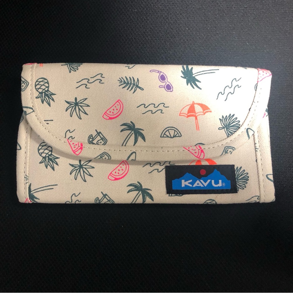 Kavu Big Spender Tri-Fold Wallet Canvas Travel